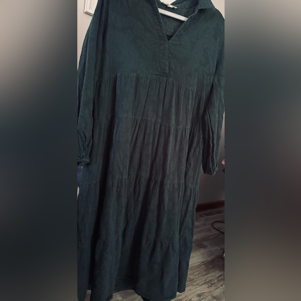 Umgee Green Midi Dress
